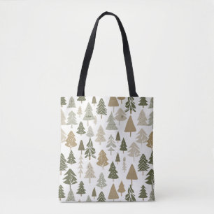 Moderne Weihnachtsbaummuster Tasche