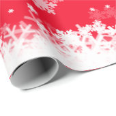 Moderne Weihnachtsbaumschneeflocken Geschenkpapier (Rolleneckpunkt)