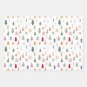Moderne Weihnachtsbaumwrapping Paper Sheets Geschenkpapier Set (Vorderseite 2)
