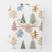 Moderne Weihnachtsbaumwrapping Paper Sheets Geschenkpapier Set (Beispiel)