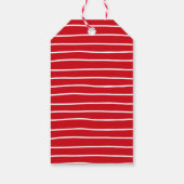 Moderne Weihnachtsbeleuchtung | Merry & Bright Fot Geschenkanhänger (Rückseite)