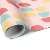 Moderne Weihnachtsbright farbenfrohe Retro Geometr Geschenkpapier (Rolleneckpunkt)