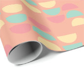 Moderne Weihnachtsbright farbenfrohe Retro Geometr Geschenkpapier (Rolleneckpunkt)