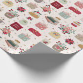 Moderne Weihnachtsbücher Weihnachten Geschenkpapier (Ecke)