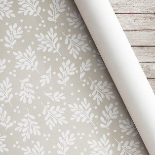 Moderne Weihnachtsdekoration Festtagsgeschenk Beig Geschenkpapier