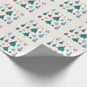 Moderne Weihnachtsdekoration Geschenkpapier (Ecke)