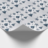 Moderne Weihnachtsdekoration Geschenkpapier (Ecke)