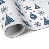 Moderne Weihnachtsdekoration Geschenkpapier (Rolleneckpunkt)