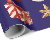 Moderne Weihnachtsdekorationen Geschenkpapier (Rolleneckpunkt)