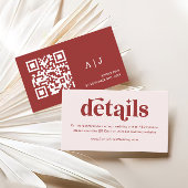 Moderne Weihnachtsdetails Begleitkarte