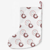 Moderne WeihnachtsDonuts Dot Sprinkles Kleiner Weihnachtsstrumpf (Rückseite)