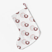 Moderne WeihnachtsDonuts Dot Sprinkles Kleiner Weihnachtsstrumpf (Rückseite (Hängend))