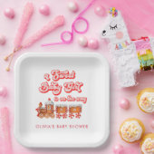 Moderne Weihnachtsdusche für Wasserfarben Pappteller (Party)