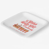 Moderne Weihnachtsdusche für Wasserfarben Pappteller (Gewinkelt)