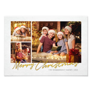Moderne Weihnachtsfamilien-Feiertage Multi Fotodruck