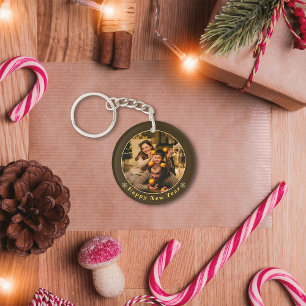 Moderne Weihnachtsfamilien-Foto-Schlüsselanhänger Schlüsselanhänger