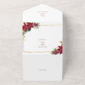 Moderne Weihnachtsfeier All In One Einladung (Außenbereich)