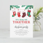 Moderne Weihnachtsfeier Einladung (Stehend Vorderseite)