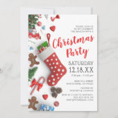 Moderne Weihnachtsfeier Einladung (Vorderseite)