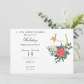 Moderne Weihnachtsfeier Einladung (Stehend Vorderseite)