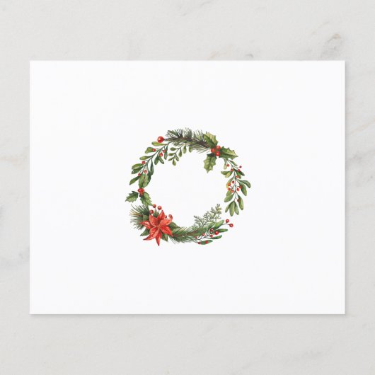 Moderne Weihnachtsfeier Einladung Flyer (Hinten)