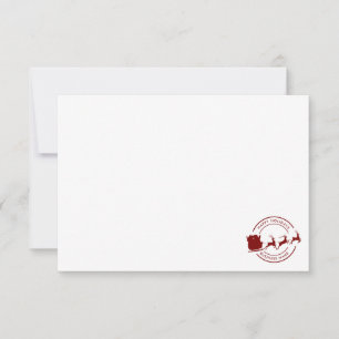 Moderne Weihnachtsfeier Geschäft Name Custom Dankeskarte