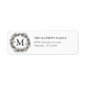 Moderne Weihnachtsfeier-Rücksendeadresse (Vorne)