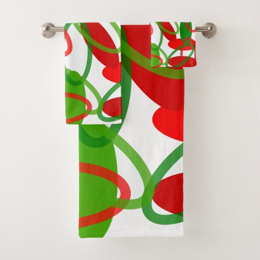 Moderne Weihnachtsfeierlichkeiten des Mittelalters Badhandtuch Set (Insitu)