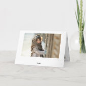 Moderne Weihnachtsfeiertage 3 FOTO-Karte Karte (Rückseite)