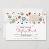 Moderne Weihnachtsfeiertage Einladung (Vorderseite)