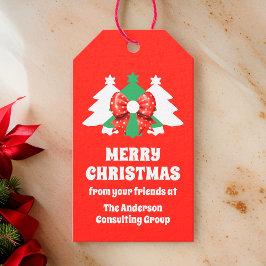 Moderne Weihnachtsfeiertage Geschenkanhänger