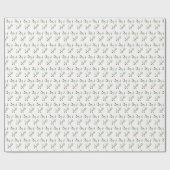 Moderne Weihnachtsfeiertage Grüne & Rote Berry Geschenkpapier (Flach)