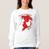 Moderne Weihnachtsfeiertage in der Mama Sweatshirt (Vorderseite)