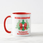 Moderne Weihnachtsfeiertage Tasse (Links)