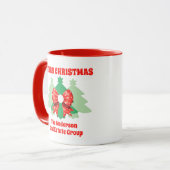 Moderne Weihnachtsfeiertage Tasse (Vorderseite Links)