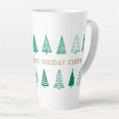 Moderne Weihnachtsfeiertage Weihnachtsbaumen Klass Milchtasse (Rechte Ecke)