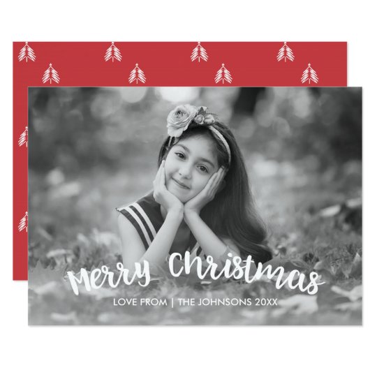 Moderne Weihnachtsfeiertags-Foto-Karte Karte