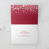 Moderne Weihnachtsferien außerhalb des Fotos Karte (Innenseite)