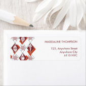 Moderne Weihnachtsferien-Rücksendeadresse (Insitu)