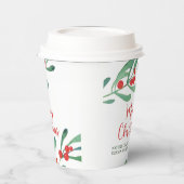 Moderne Weihnachtsfirma Pappbecher (Links)