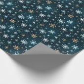 Moderne Weihnachtsfliege Geschenkpapier (Ecke)