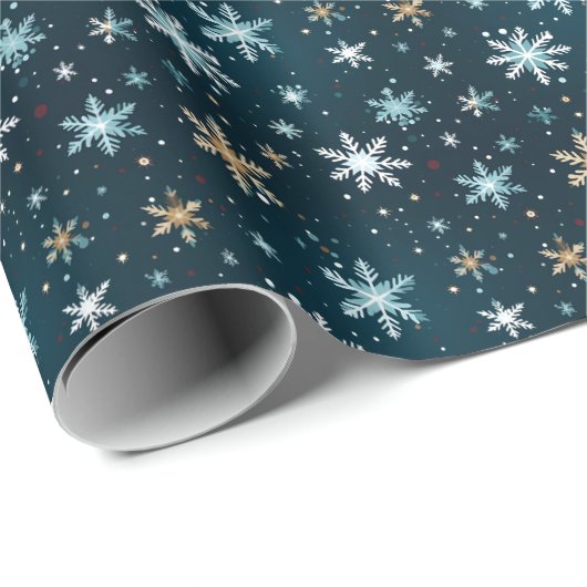 Moderne Weihnachtsfliege Geschenkpapier (Rolleneckpunkt)