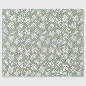 Moderne Weihnachtsfolien Weihnachtsgeschenke Grün Geschenkpapier (Flach)