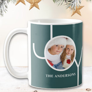 Moderne Weihnachtsfoto Grün Kaffeetasse