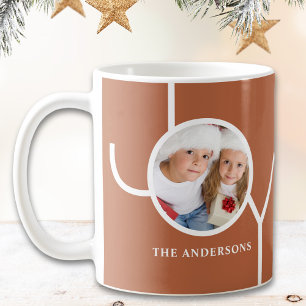 Moderne Weihnachtsfoto-Rost Kaffeetasse