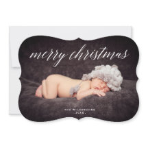 Moderne Weihnachtsfotokarte