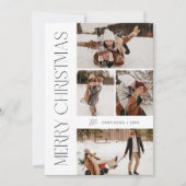 Moderne Weihnachtsfotokarte | Urlaubskarte Einladung (Vorderseite)