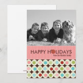 Moderne Weihnachtsfotokarten {5 x 7} Feiertagskarte (Vorne/Hinten)