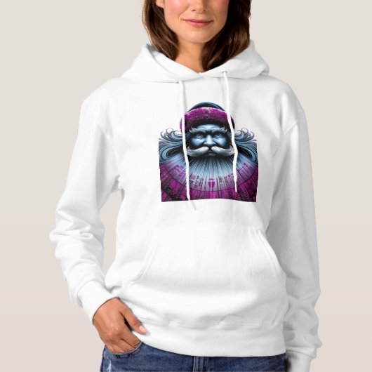 Moderne Weihnachtsfrauen Hoodie (Vorderseite)