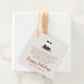 Moderne Weihnachtsgebäck-Leckerei Familiengeschenk Geschenkanhänger (Beispiel)